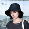 Spring Summer Fisherman Hat Flat Top Wide Brim Solid Color Basin Hat Breathable Versatile Travel Outdoor Sunshade Hat