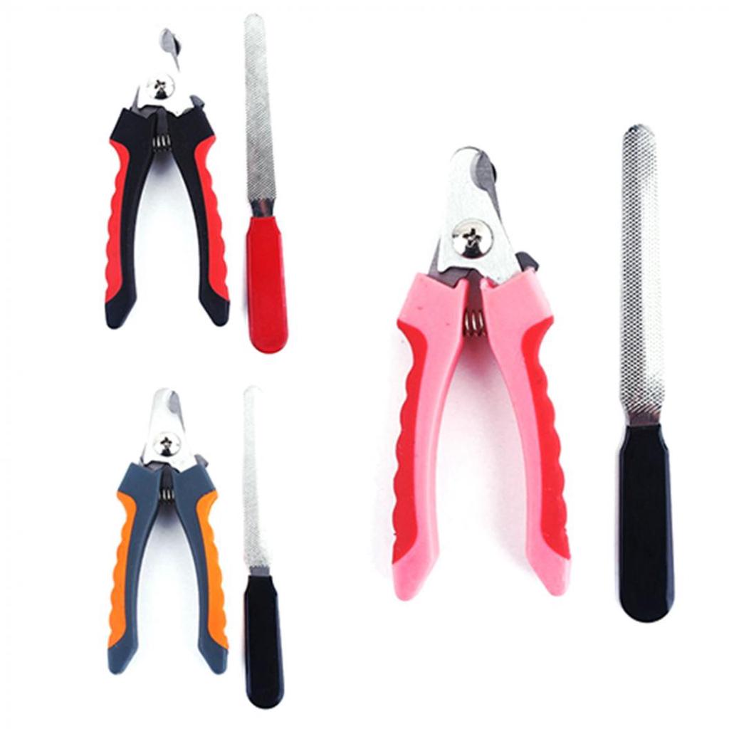 Professionelles Schönheitswerkzeug Haustier Hund Welpe Katze Kralle Nagelknipser Schneider + Feilen-Set