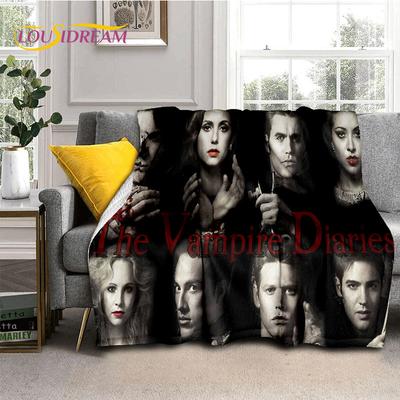 Latest The Vampire Diaries Damon Salvatore Soft Flannel Blankets,Throw Blanket Comfortable Blanket for Beds Sofa Home Bedroom