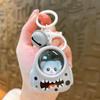 Cartoon Glow Backpack with Kitten Bear Keychain - Creative Student Schoolbag Pendant and Night Light Gift