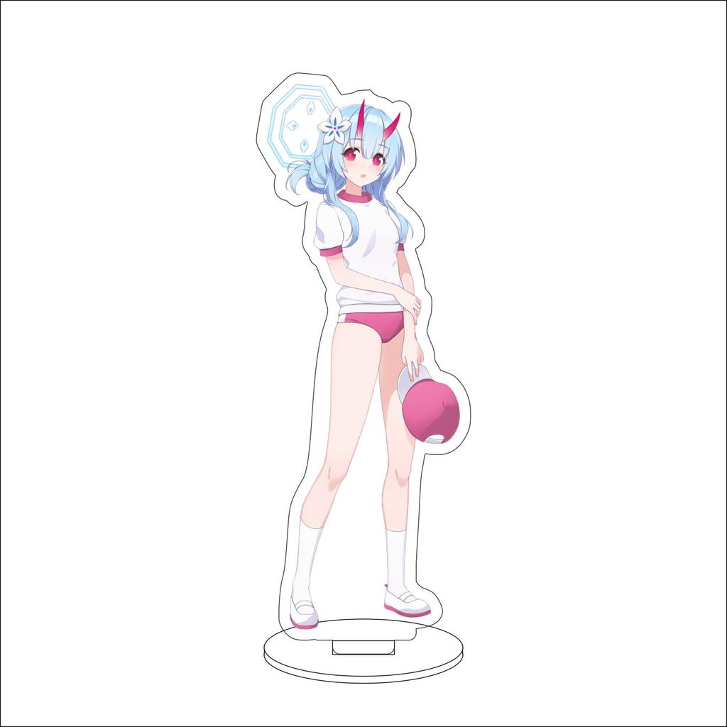 16CM Anime Blue Archive The Animation Cosplay Ornaments Takanashi Hoshino  Acrylic Stand Figure Stand Halloween Gifts