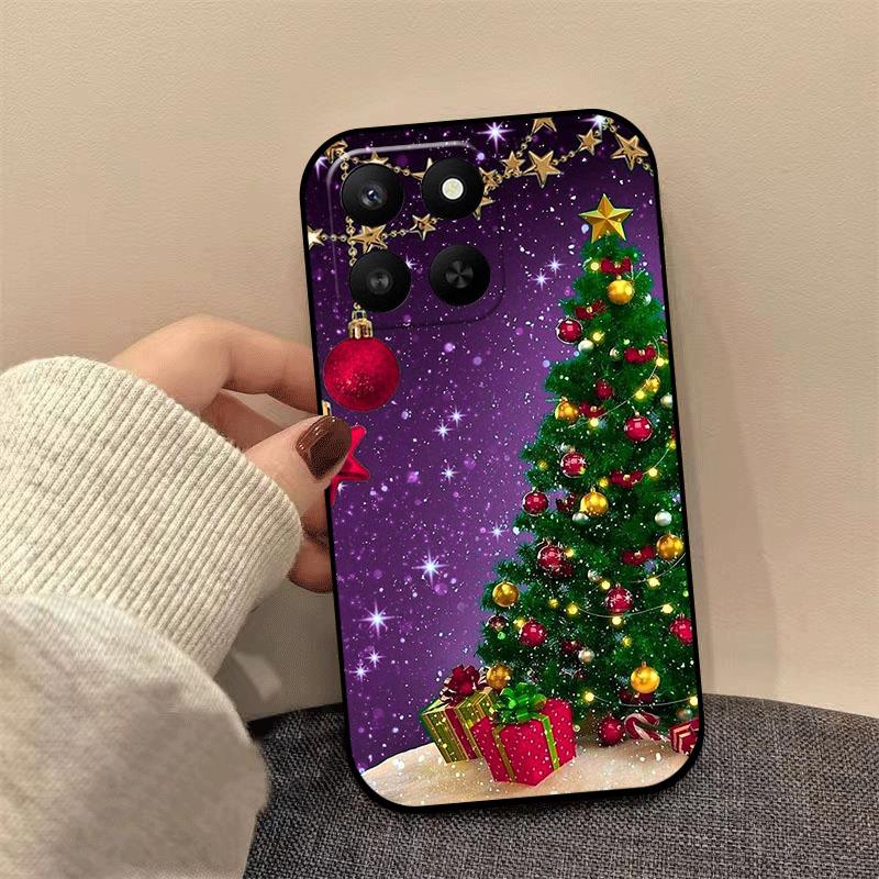 Christmas Silicone Case For Honor 400 200 X60 Lite Pro Back Cover Shockproof Soft TPU Shell For Honor 200 400 X9C Smart X7C X7d