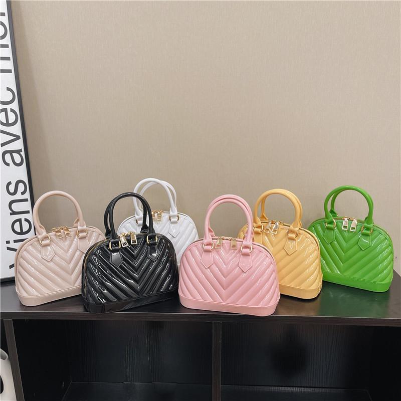 Spring And Summer Jelly Bag, Foreign Style Children'S Bag, Trendy And Portable Shell Bag, Simple Casual Fashion Messenger Bag