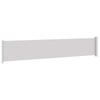 Vidaxl Retractable Side Awning for Terrace, 117 X 600 Cm, Grey