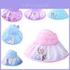 Elsa Cartoon Kinder Sonnenhut, Strapazierfähiges und Bequemes Polyestergewebe, Erhältlich in Lila, Blau und Pink, 52-54cm/20.5-21.3in.