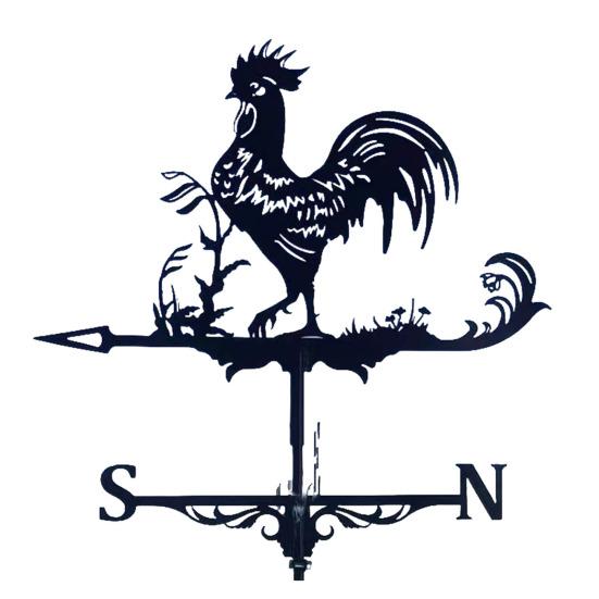 Animal Weather Vane Metal Roof Mount Animal Wind Indicator Easy Installation Weatherproof Weather Vane for Patio Sheds Yard Decor