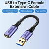 10/20/30/50/100cm USB 3 0 Male To USB C Female Connectors Cable 10Gbps For Laptop Accessories And Peripherals