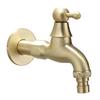Brass Brushed Gold Washing Machine Faucet Outdoor Faucet Garden Bibcock Tap Bathroom Sink Tap Mop Pool Faucet