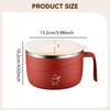 with Lid, Round Soup Bowl, Kitchen Utensil, Household Accessory, Large Capacity Cereal Container,