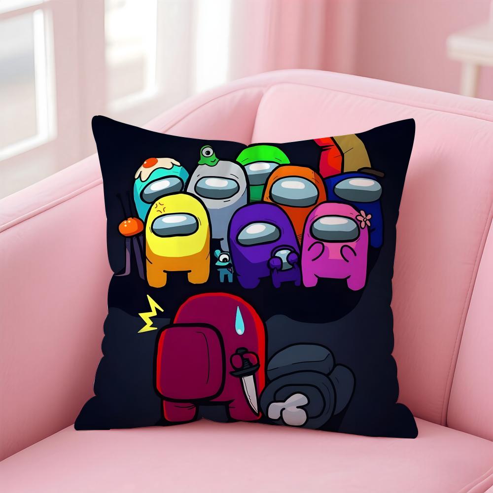 A-Among U-Us Spiel Kissenbezug Bequem Wendbar Kissenhülle Ideal für Auto Sofa Schlafzimmer & Mehr