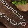 New glossy hollow ring long necklace women's exaggerated high-end bohemian geometric ring necklace