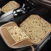 Wood Beads Ventilated Seat Cover Pad Massage Lumbar Relieve Fatigue Enhances Comfort Suitable For Various Vehicle Models