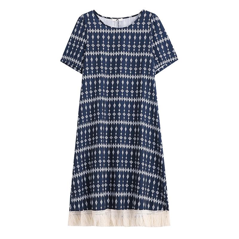 

Новое летнее платье с бахромой во французском стиле для полных женщин делает вас элегантной и молодой 6XL