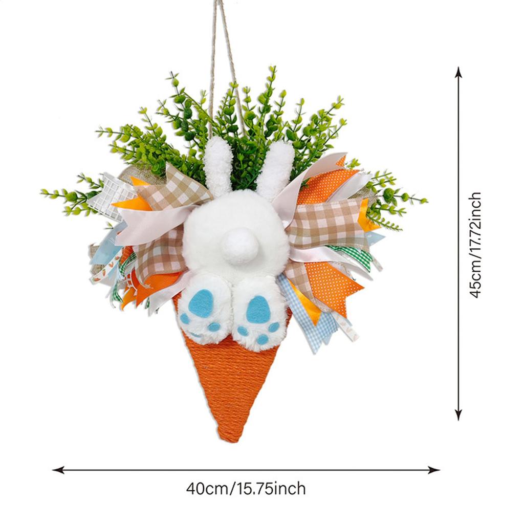 Easter Wreaths For Front Door Artificial Seasonal Easter Decor Front Door Garland Rabbit Decor Wreath For Indoor Outdoor Table
