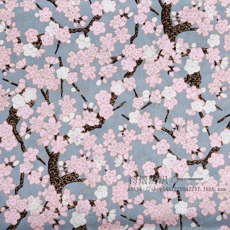 

Японская хлопковая ткань с изображением цветущей вишни для подарочной коробки ручной работы и кимоно