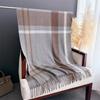 Sweet college style plaid, warm in autumn and winter, cold scarf shawl, commuter versatile couple tassel imitation cashmere scarf
