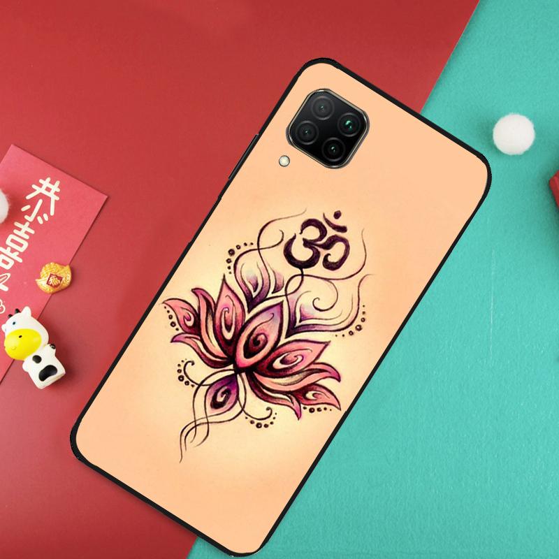 OM Yoga GOA Zen Symbol For Huawei Nova 7i 8i 11i 12i Y73 Y72 Y61 Y91 Y90 Y70 Y60 9 10 SE 11 Pro P30 P40 Lite Case