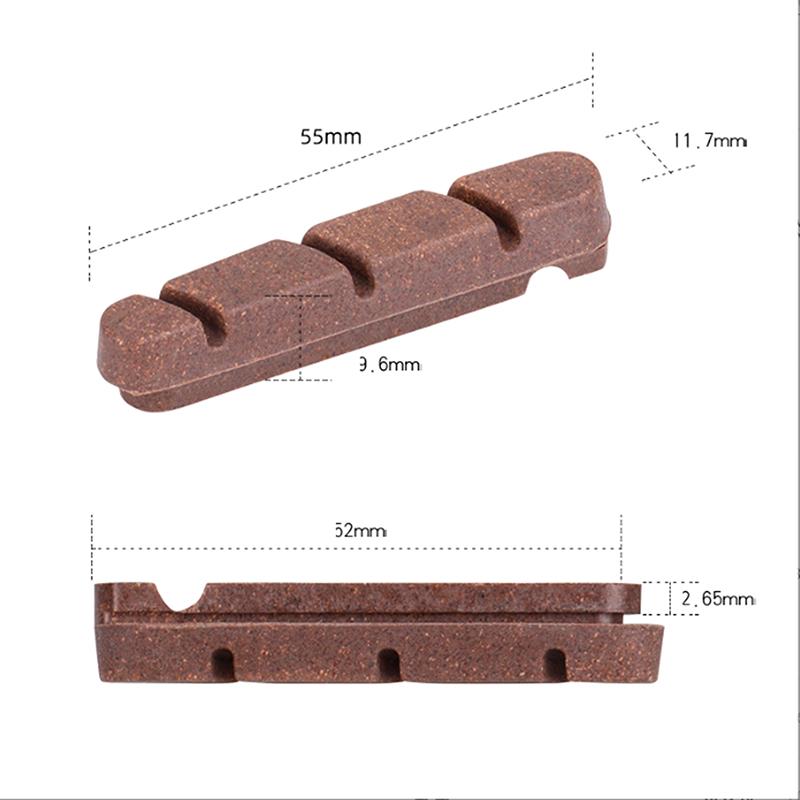 Bike Disc Brake Pads Road Rubber Bike Brake Shoes For Carbon Rims Wheel Durable Tool