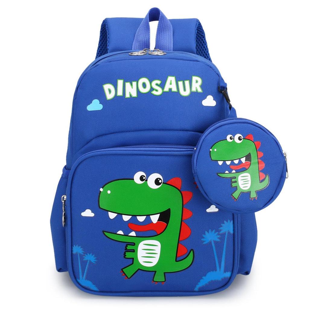 Children's Cartoon Backpack with Coin Purse and Spine Protection