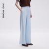 LANCY Women's Smart Comfort Wide-Leg Pants