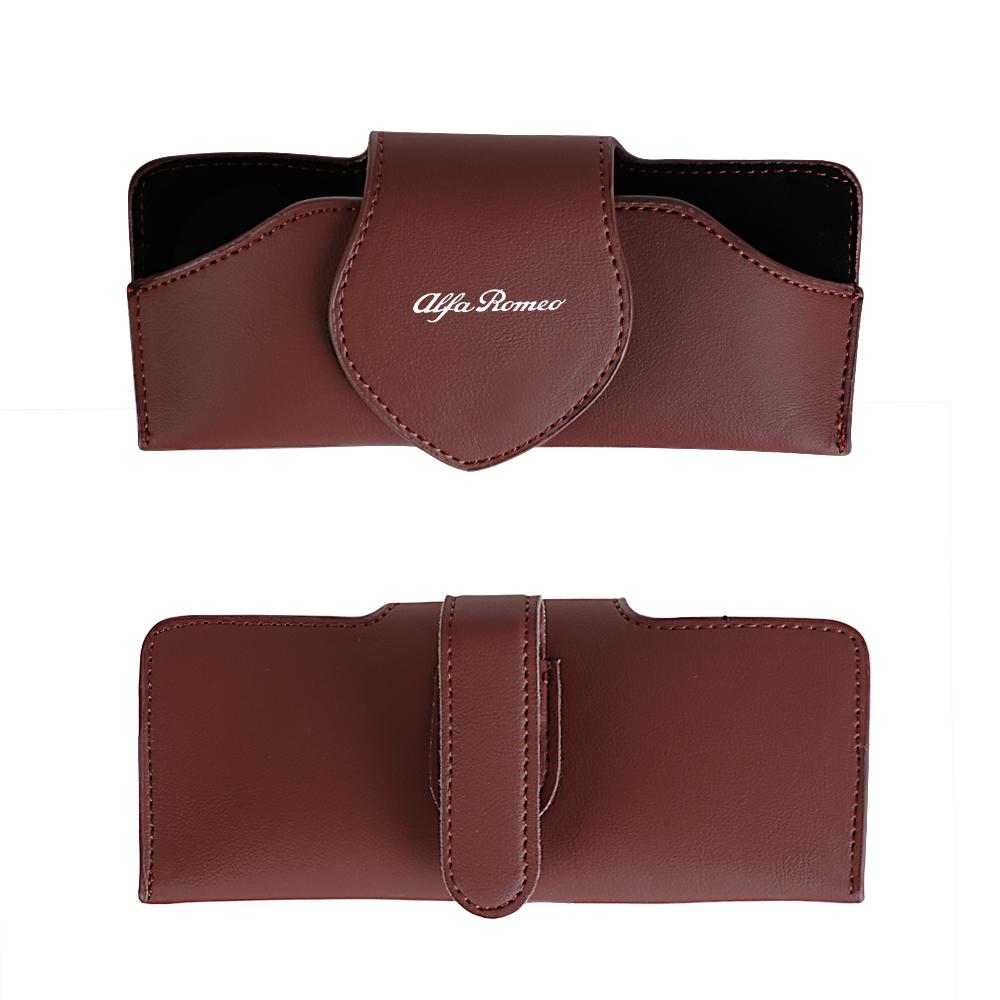 YYCE3 1pc Multifunctional Car Sun Visor Glasses Clip Case Glasses Holder For Alfa Romeo 159 147 156 Giulietta Mito Auto Accessories