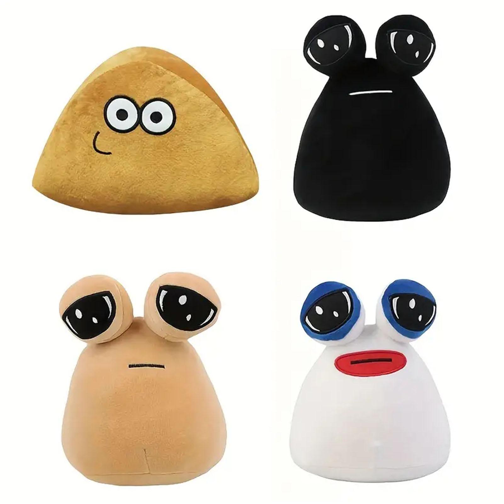 Kidsly Black Hot Game My Pet Alien Pou Plush Toy Furdiburb Emotion Alien Plushie Stuffed Animal Pou Doll 22Cm