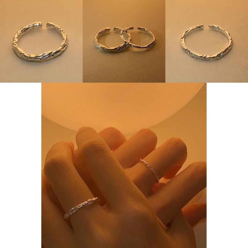 Minimalist 925 Sterling Silver Open Ring With Chic Geometric Aesthetic For Fashionable Individuals