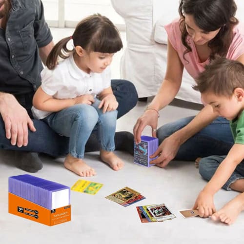 FUYUERO Hard Card Case, B8, Top Loader, Clear Card Case, Card Loader, Card Holder, Scratch-Resistant, Storage, PVC Material, Double-Sided Transparent