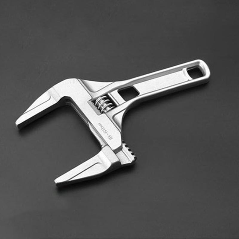 Adjustable Spanner Short Shank Large Openings Wrench Head Depth Wrench