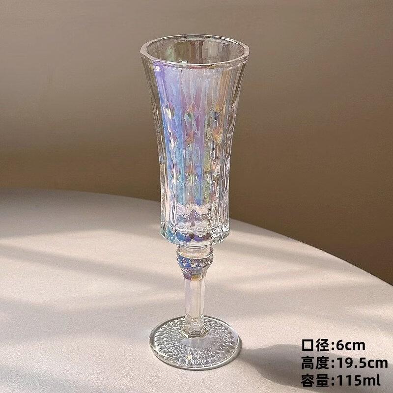 

ZISIZ French Embossed Champagne Glass