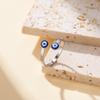 Vintage Turkish Blue Evil Eye Rings Stainless Steel Lucky Jewelry Open Finger Rings for Women Birthday Anniversary Gift Amulet