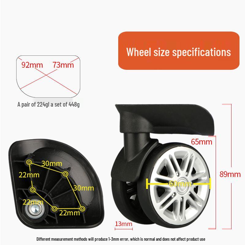 Accesorios Universales con Estilo para Ruedas de Equipaje - Ruedas Clásicas para Maletas de Viaje