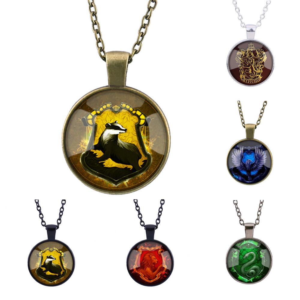 Vintage Harry Potter Gryffindor Schools Badge Pendant Locket Decor Necklace