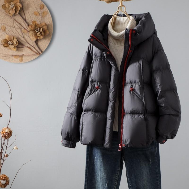 Winter New Hooded Short Cotton Clothes Design Sense Fashionable Casual Thickened Jacket