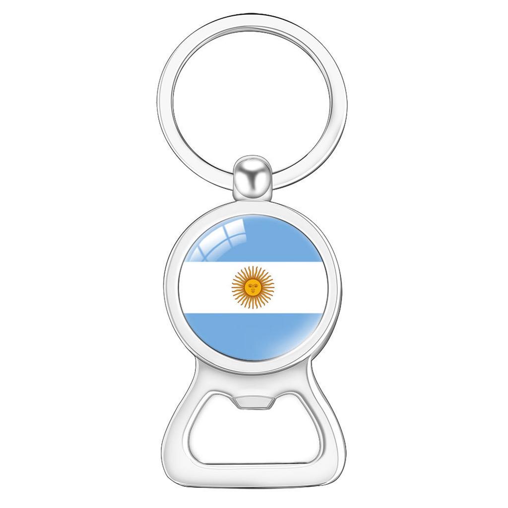 Flag Flag Bottle Opener Keychain International Sports Events Beer Bottle Opener Metal Keychain Backpack Decor Party-Celebration