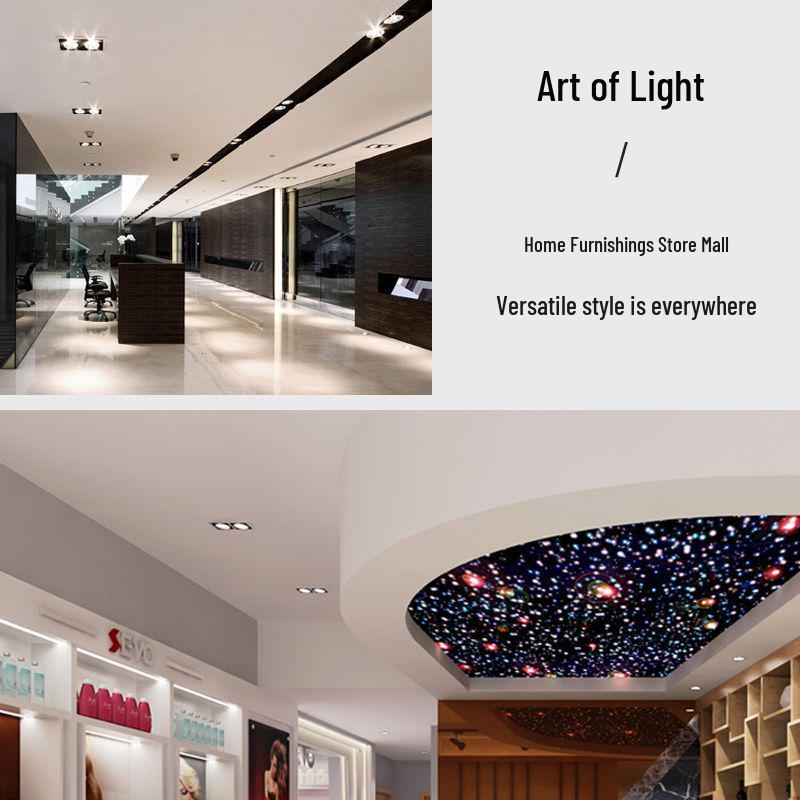 Adjustable Double-Head LED Eyeball Spotlight for Retail Stores