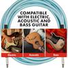 Fender Professional Series Tweed Instrument Cable, Straight/Straight, Daphne Blue, 15 Ft, 0990818204