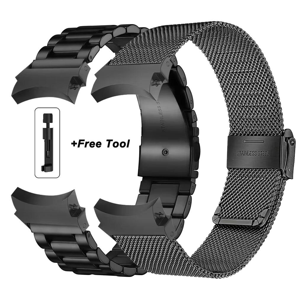 Lückenlose Correa für Galaxy Watch 7 6 5 4 44mm 40mm 5pro Armband 45mm Stahlarmband für Samsung Galaxy Watch 6 4 Classic 47mm 46mm 43mm