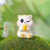 Cartoon Squirrel Resin Ornament: Cute Mini Animal Decoration for DIY Micro-Landscapes