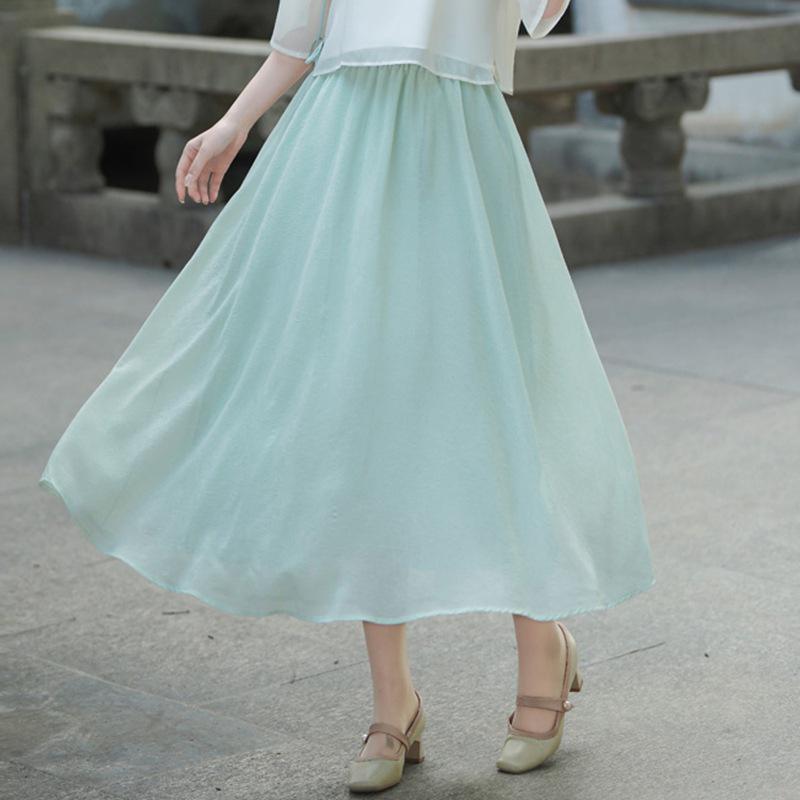 Chinese Retro Embroidered Tang Suit: Women's Han-Style Tea Set