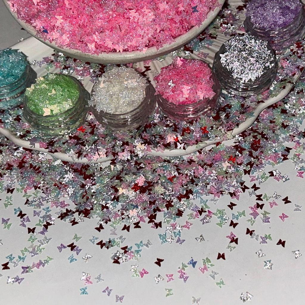 Reflective Diamond Butterfly Nail Art Sequins