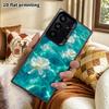Phone Case: 2D Flat Samsung Galaxy A34 A35 M05 M06 S20 S22 S21 FE Plus 5G Protective Case, Couple Style, Qingtan White Flower, Christmas and Halloween