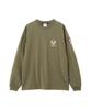 AVIREX EMB FLYING TIGER L/S T-SHIRT olive