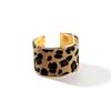Bracciale aperto personalizzato con stampa leopardo selvatico gioielli design ins europeo e americano