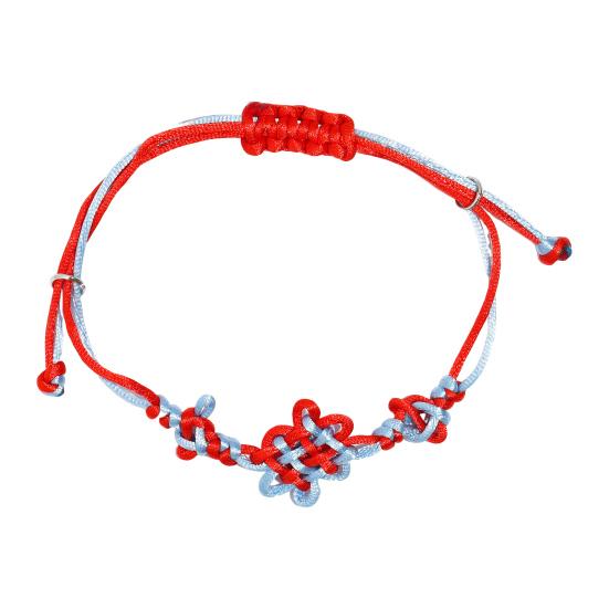 Chinese Knot Bracelet Retro Braided Bracelet Handmade Good Luck Bracelet Fashion Accessory for Men Women Daily Wear Cosplay