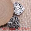 Big Heart Shaped Charms Pendant For Bracelet Necklace Jewelry Making Craft Findings