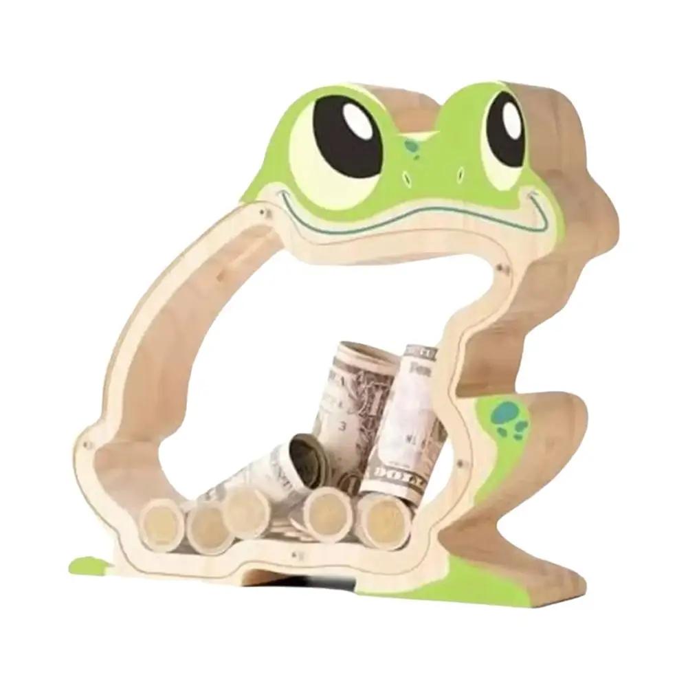 

Wooden Dinosaur Piggy Bank For Kids Educational Toy To Foster Saving Habit, Safe Cash Jar, Gift For Boys Girls Room Decor U7Q7