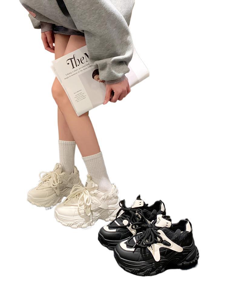 Women's 2025 Autumn Thick-Soled Dad Shoes - White Cortez Casual Sports Sneakers, Super Hot and Stylish, Make Feet Appear Smaller.