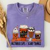 Creepin' It Cozy T-Shirt, Spooky Coffee Shirt, Cute Halloween Coffee Tee, Cozy Autumn Shirt, Pumpkin Season Coffee Lover Gift