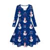 Girls' 3D Hat Snowman Dress Long Sleeve Summer Spring Vacation Daily Holiday Princess Beautiful Sweet Kids 4-12 Years Casual Dress A Line Dress